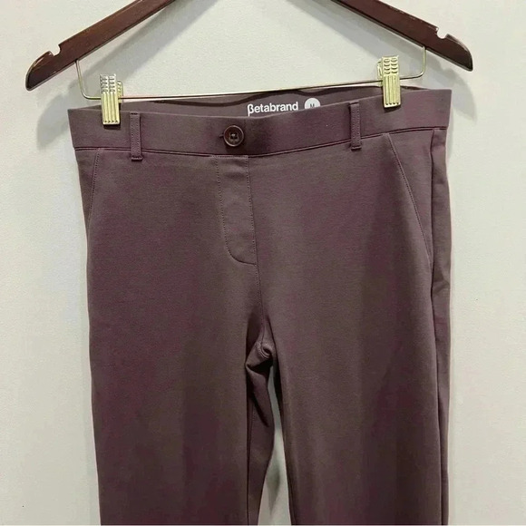 Betabrand Boot Cut Two-Pocket Dress Pant Yoga Pants in Auburn Brown M - Picture 4 of 14